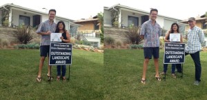 October 2015 - The Marino residence - 940 Calle Miramar (with and without landscape designer Ric Dykzeul