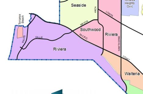 From the map of all Torrance Homeowners Associations Courtesy Torrance Community Development