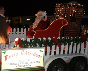 Santa drops in on the Riviera