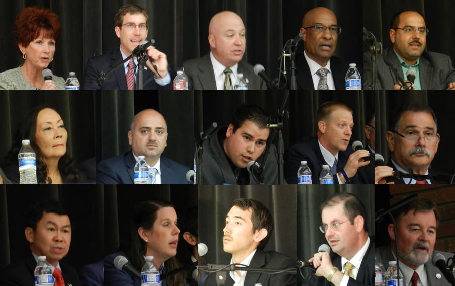 Pictured, left to right Top: Heidi Ashcraft, Tim Goodrich, Mike Griffiths, Milton Herring, Rahmat Khan Middle:Leilani A. Kimmel-Dagostino, Arelio Matucci, Omar Navarro, Clint Andrew Paulson, Geoff Rizzo Bottom: Alan M. See, Charlotte Ann Svolos, Ryan Mand, John Paul Tabakian, Kurt Weideman Not attending: Norm "Opa" Segel 