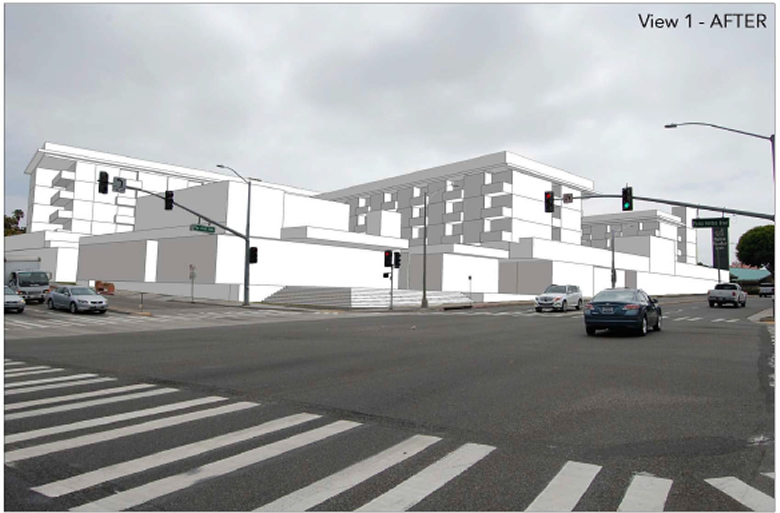View of proposed Legado development Source: Visual Impact Study for City of Redondo Beach
