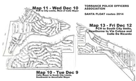 Santa visits the Riviera 2014