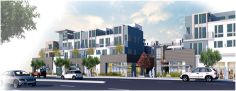 Artist's rendering of Sea Breeze development at 1914-1926 S. PCH