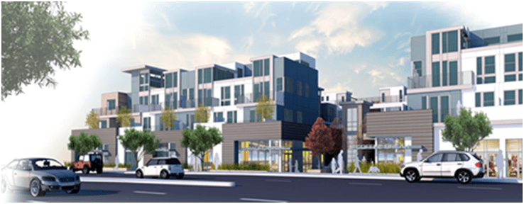 Artist's rendering of Sea Breeze development at 1914-1926 S. PCH