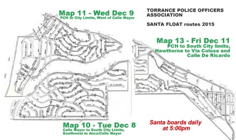 Santa's journey 2015 (click for larger picture)