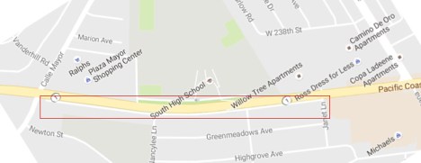 Stretch of PCH impacted by safety improvement project